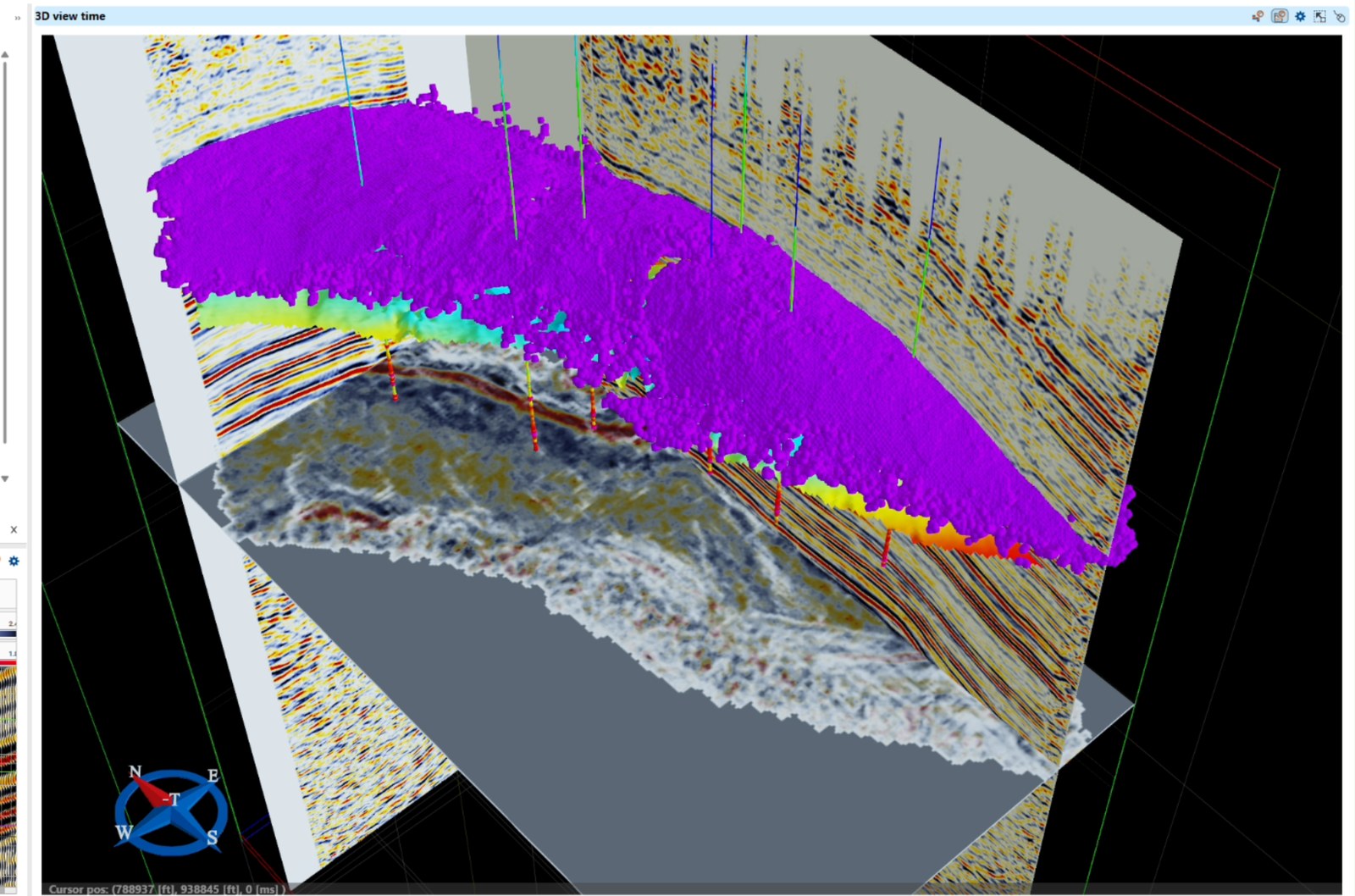 3D horizon interpretation on seismic in g-Space