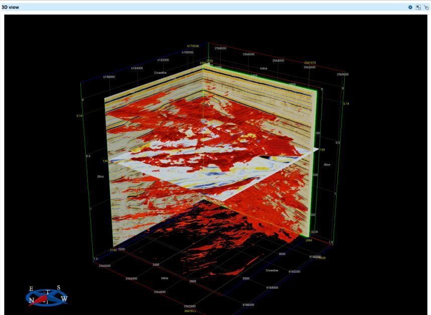 3D post-stack volume in g-Viewer